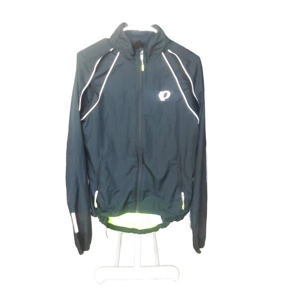 Pearl Izumi Men's Black Cycling Jacket Reflective Accents Windbreaker Size M - Picture 1 of 3